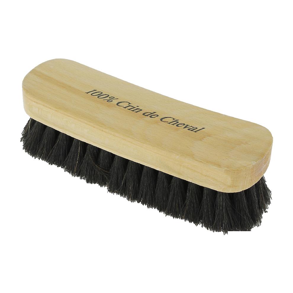 Accessoires pour chaussures Brosse en crin de cheval. Brosse de taille  moyenne de haute qualité. Brosse à chaussures, brosse à