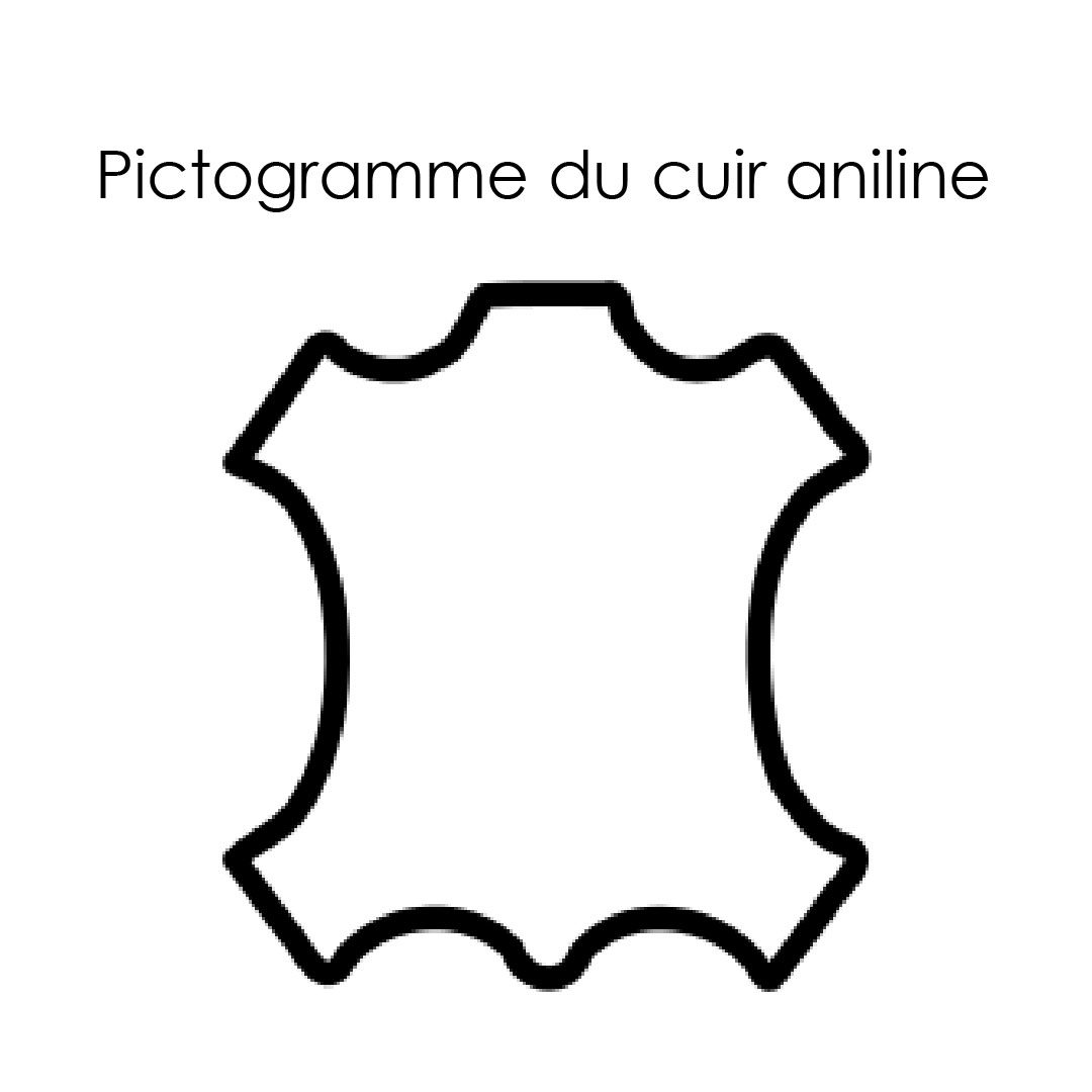 Pictogramme du cuir aniline